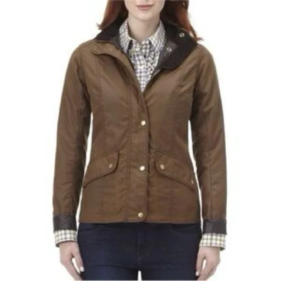 Barbour x Emily Bond Horse Print Ferndown Wax Jacket – UK 16 (US 12) - Picture 3 of 7